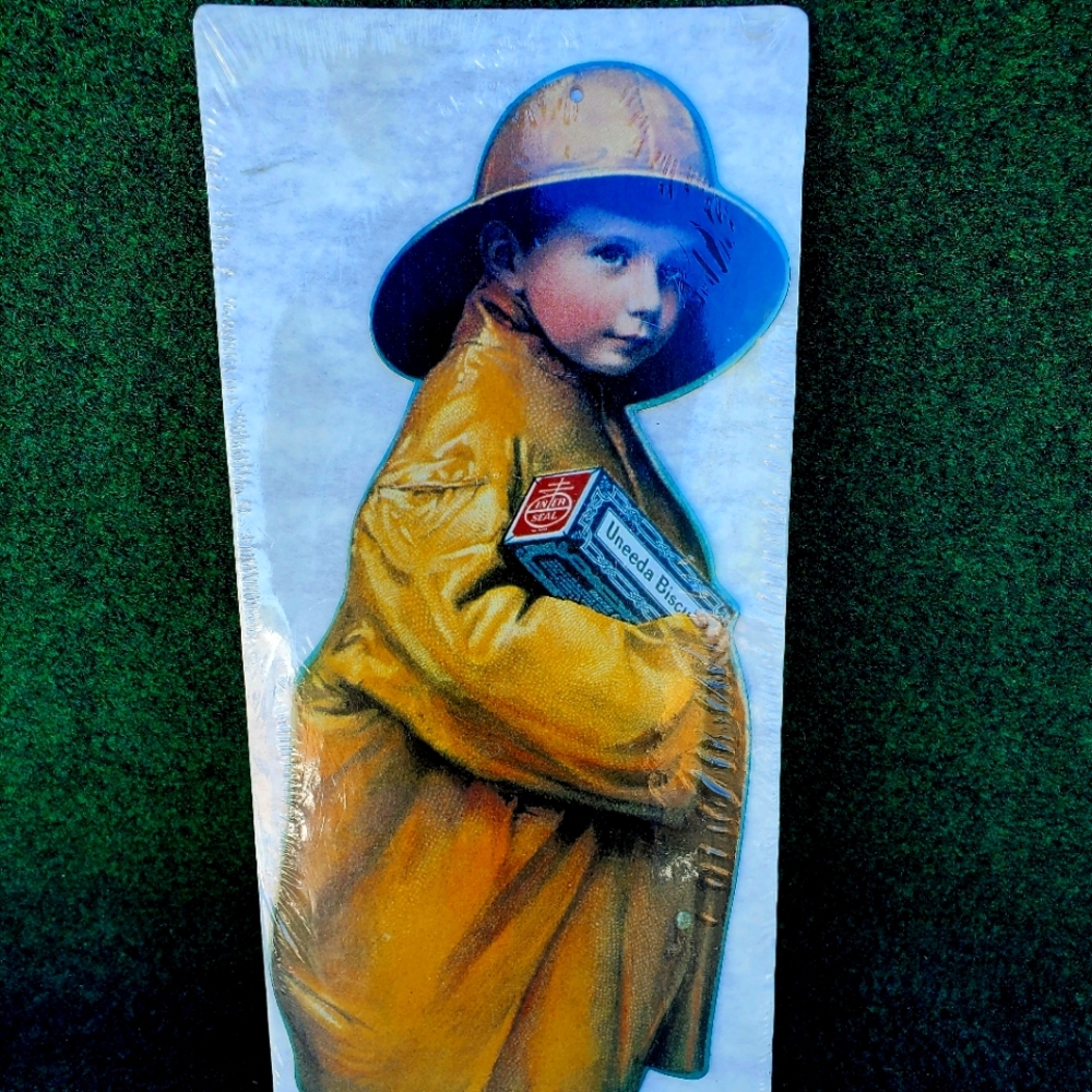 Uneeda Biscuit Sign National Nabisco Reproduction 1991 17" CardBoard Display